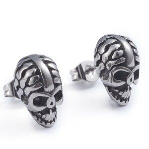 NWOT  Stainless steel Hypoallergenic Brain Skull stud earrings Mix & Match 2/$10